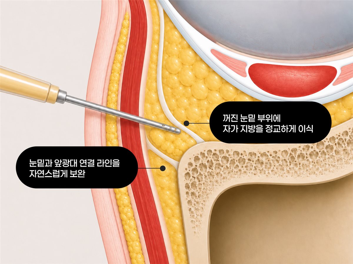 눈밑지방이식 설명 이미지
